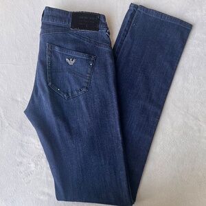 Armani Jeans Vintage Denim  w/ Decorations on the back Pockets Women's  EU-27